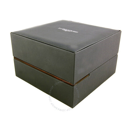 لونجين كونكويست كرونوغراف مينا فضية ستانلس ستيل للرجال