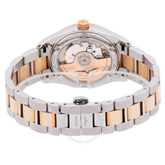 لونجين، ساعة كونكويست كلاسيك أوتوماتيكية بمينا أسود للسيدات