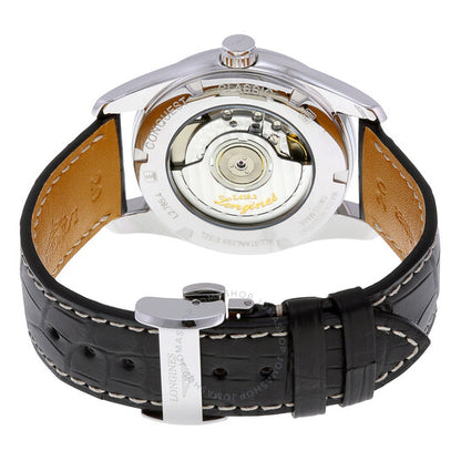 لونجين، ساعة كونكويست كلاسيك أوتوماتيكية للرجال بمينا أسود