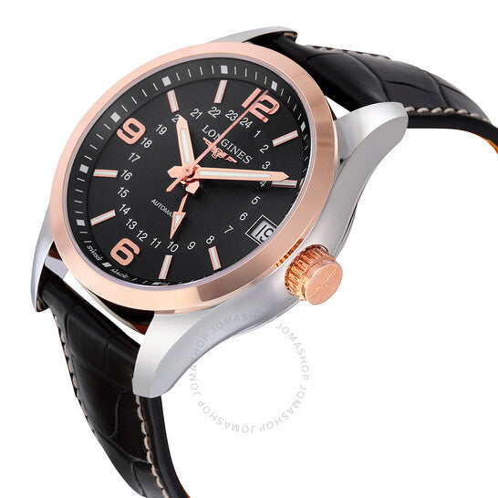 Longines, Conquest Classic Black Dial GMT Automatic Men's Watch