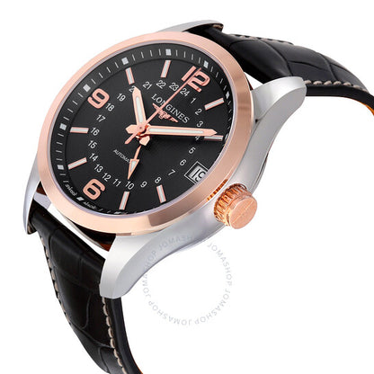 Longines, Conquest Classic Black Dial GMT Automatic Men's Watch