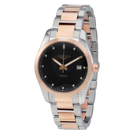 Longines, Conquest Classic Black Diamond Dial Automatic Men's Watch