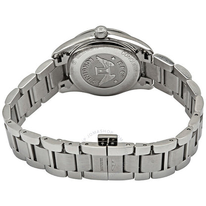 ساعة لونجين كونكويست كلاسيك كوارتز بمينا سوداء للسيدات