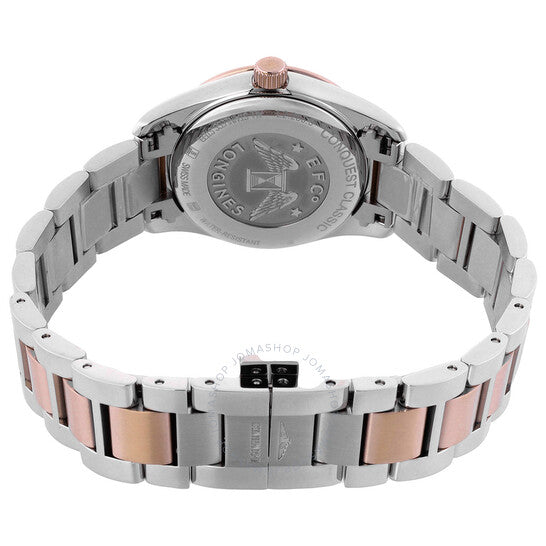 ساعة لونجين كونكويست كلاسيك كوارتز بمينا زرقاء للسيدات