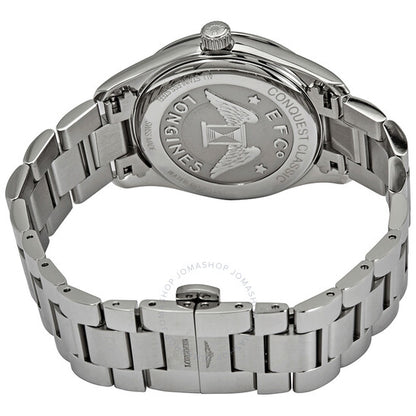 ساعة لونجين كونكويست كلاسيك كوارتز بمينا زرقاء للسيدات