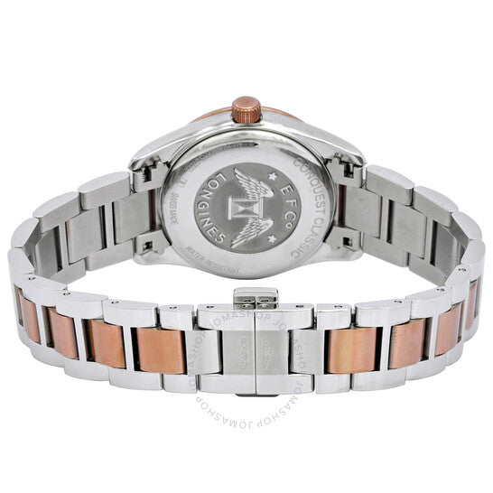 ساعة لونجين كونكويست كلاسيك كوارتز بمينا فضي للسيدات