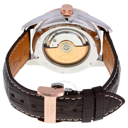 لونجين، ساعة كونكويست كلاسيك أوتوماتيكية للرجال بمينا أبيض