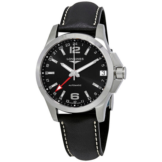 Longines, Conquest GMT Automatic Black Dial Men's Watch