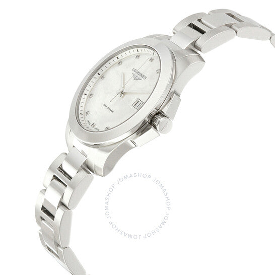 Longines, Conquest Mother of Pearl Dial Ladies Watch