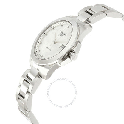 Longines, Conquest Mother of Pearl Dial Ladies Watch