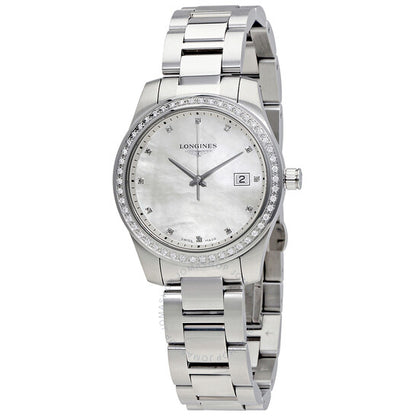 Longines, Conquest Mother of Pearl Dial Ladies Watch