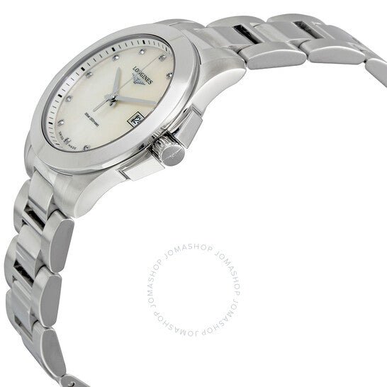 Longines, Conquest Mother of Pearl Dial Ladies Watch