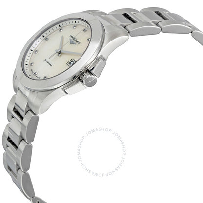 Longines, Conquest Mother of Pearl Dial Ladies Watch