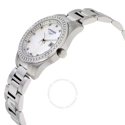 Longines, Conquest Mother of Pearl Diamond Dial Ladies Watch