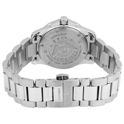 Longines, Conquest Quartz Black Dial Ladies Watch