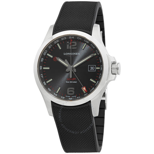 Longines, Conquest Quartz Black Dial Men's Watch