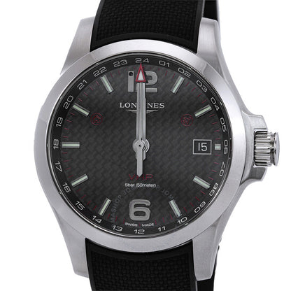 Longines, Conquest Quartz Black Dial Watch