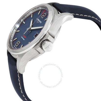 لونجين، ساعة كونكويست كوارتز للرجال بمينا أزرق