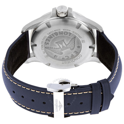 لونجين، ساعة كونكويست كوارتز للرجال بمينا أزرق