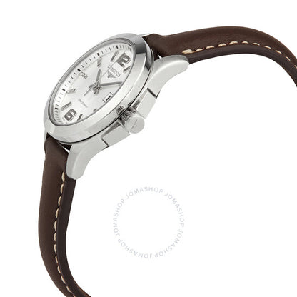 Longines, Conquest Quartz Silver Dial Ladies Watch