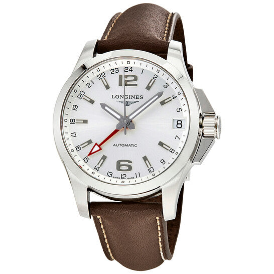 Longines, ConquestAutomatic GMT Silver Dial Men's Watch L36874764