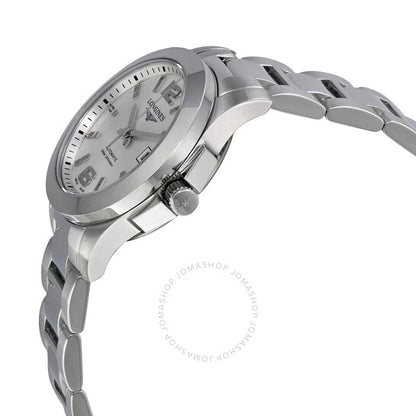 Longines, Conquest Automatic Silver Dial Stainless Steel Ladies Watch
