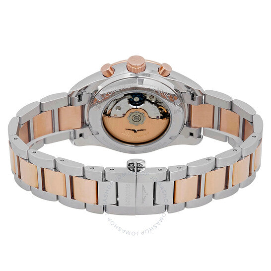 لونجين كونكويست ساعة رجالية أوتوماتيكية بمينا فضي