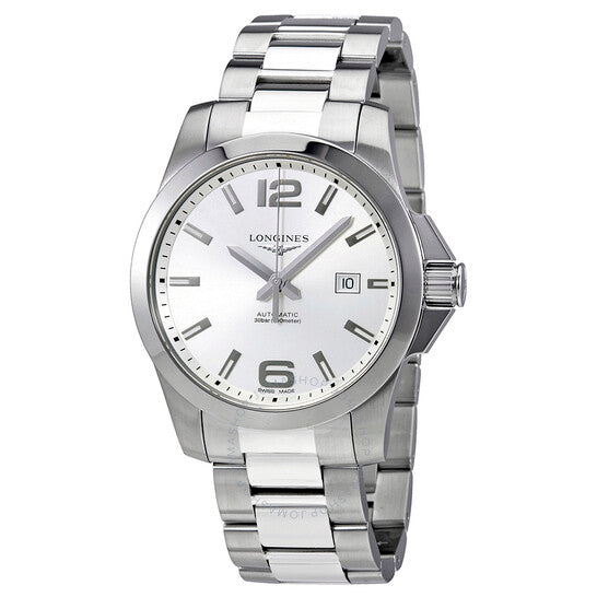 Longines, Conquest Automatic Silver Dial Men's 43mm Watch