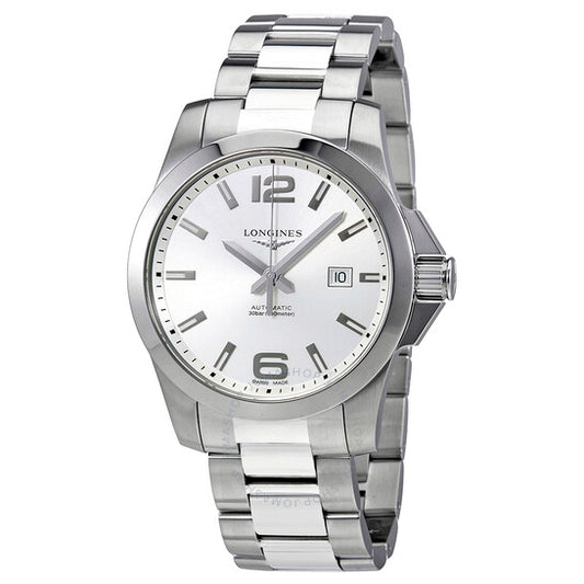 Longines, Conquest Automatic Silver Dial Men's 43mm Watch
