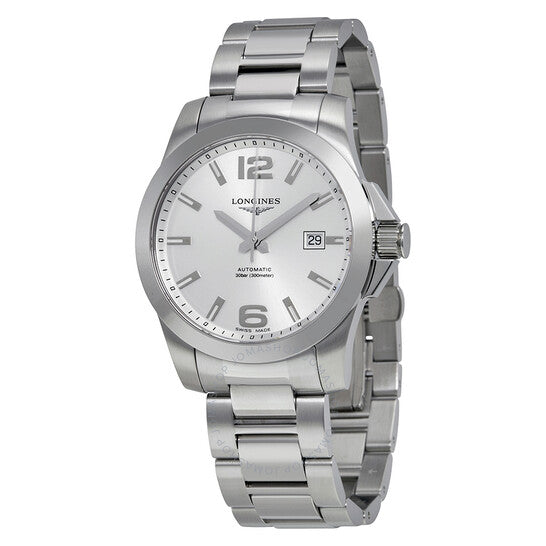 Longines, Conquest Automatic Silver Dial Stainless Steel Men's Watch