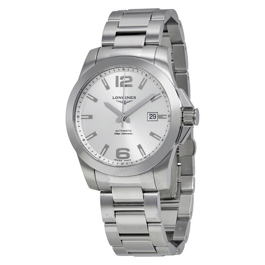 Longines, Conquest Automatic Silver Dial Stainless Steel Men's Watch