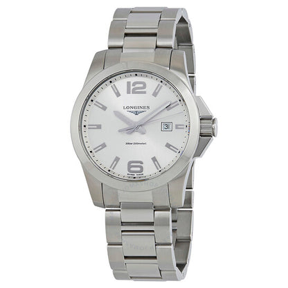 Longines, Conquest Silver Dial Stainless Steel Men's 43mm Watch