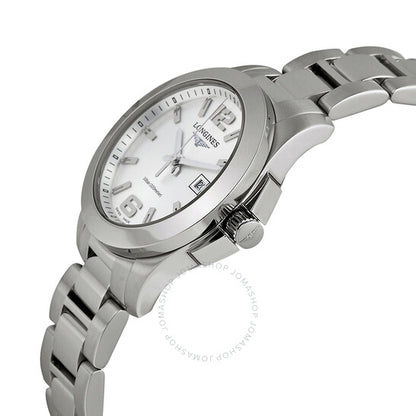 Longines, Conquest Stainless Steel Ladies Watch L32774766