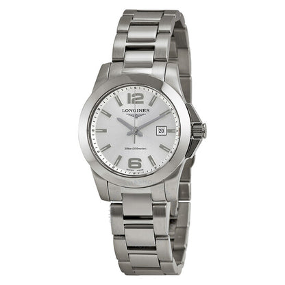Longines, Conquest Stainless Steel Ladies Watch L32774766