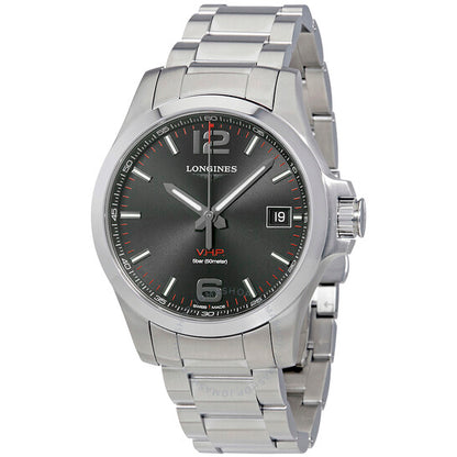 Longines, Conquest V.H.P. Perpetual Black Dial Men's Watch