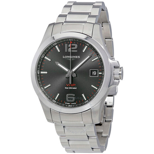 Longines, Conquest V.H.P. Perpetual Black Dial Men's Watch