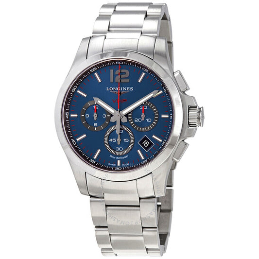 Longines, Conquest V.H.P. Perpetual Chronograph Quartz Blue Dial Men's Watch