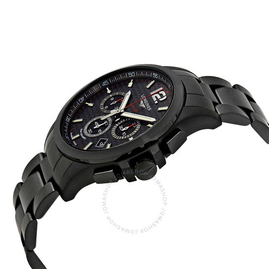 Longines, Conquest V.H.P. Black Carbon Dial Men's Chronograph Watch