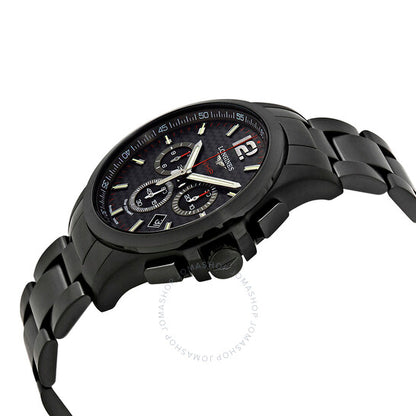 Longines, Conquest V.H.P. Black Carbon Dial Men's Chronograph Watch
