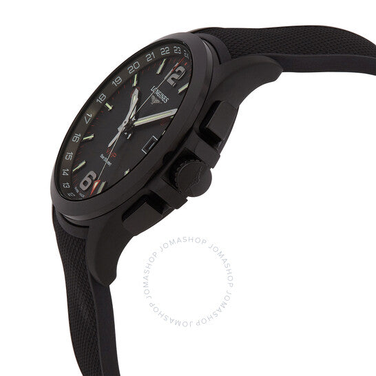 Longines, Conquest V.H.P. GMT Quartz Black Dial Men's Watch
