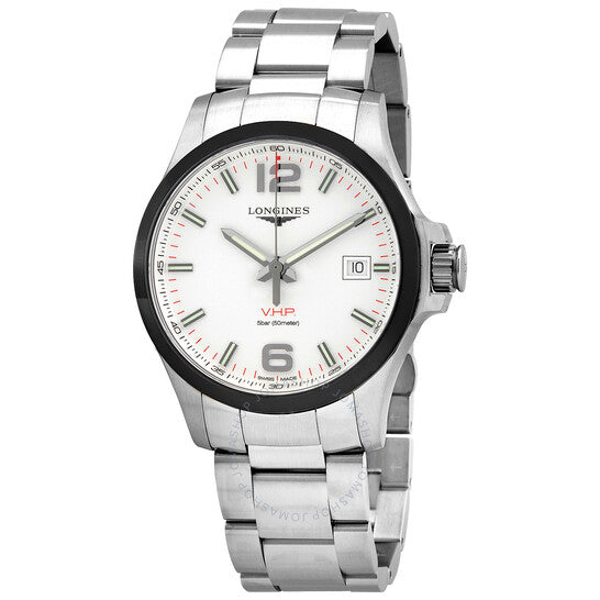 Longines, Conquest V.H.P. Perpetual Quartz Silver Dial Men's Watch