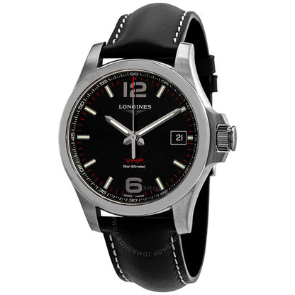 Longines, Conquest V.H.P. Quartz Black Dial Men's Watch
