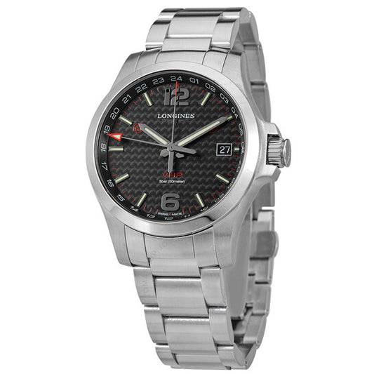 Longines, Conquest V.H.P. Quartz Black Dial Men's Watch