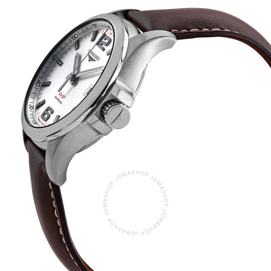 ساعة لونجين كونكويست VHP كوارتز للرجال بمينا فضي