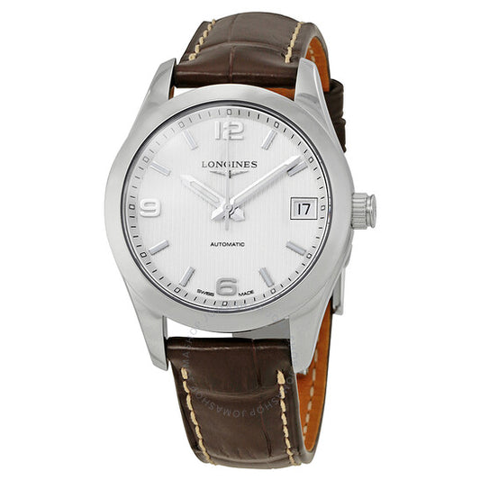 Longines, Conquest Automatic Silver Dial Ladies Watch