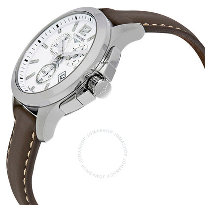 Longines, Conquest Chronograph White Dial Men's Watch