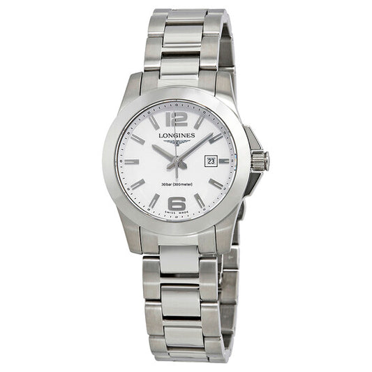 Longines, Conquest White Dial Ladies Watch