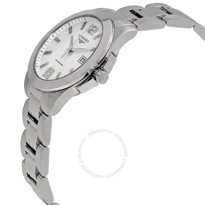 Longines, Conquest White Dial Stainless Steel Ladies Watch