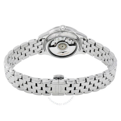 Longines, Diamond Automatic Black Dial Stainless Steel Ladies Watch