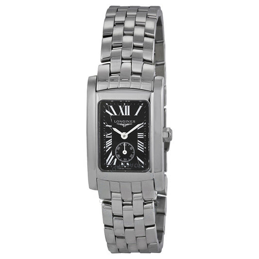 Longines, Dolce Vita Black Dial Stainless Steel Ladies Watch L51554796